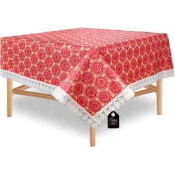 Stylista Maroon Printed Waterproof 2-Seater Table Cover-18