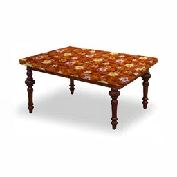 Stylista Orange & Yellow Floral Waterproof 4 Seater Table Cover-20