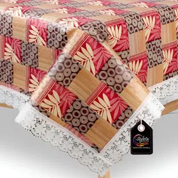 Stylista Yellow 4 Pieces Floral Printed Waterproof Table Cover-picture-33
