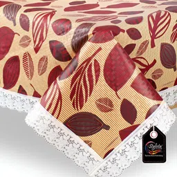 Stylista Yellow 6 Seater Floral Printed Waterproof Table Cover-picture-23