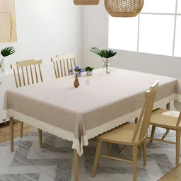 CASA-NEST Lavender Solid 6-Seater Table Cover-56
