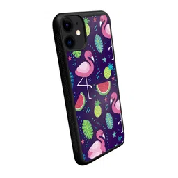 macmerise Flamingo Printed iPhone 11 Bumper Back Case image 2