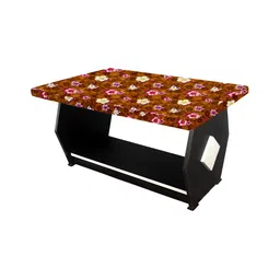 Stylista Orange & Pink Floral Printed Waterproof Rectangle 91.44 cm x 60.96 cm Table Cover-25