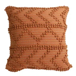 eyda Rust Set of 2 Self Design Square Cushion Covers image 3