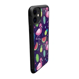 macmerise Flamingo Printed iPhone 11 Bumper Back Case image 4
