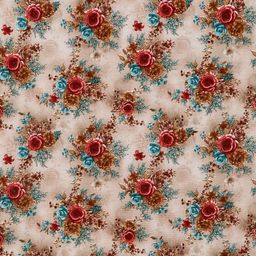 Arrabi Multi Floral Printed 6-Seater Rectangle Table Cover image 2