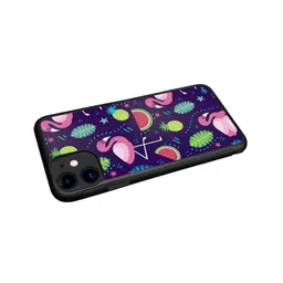 macmerise Flamingo Printed iPhone 11 Bumper Back Case image 5