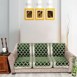 Nendle Patterned 3-Seater Velvet Sofa Cover-image-23