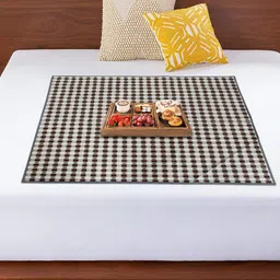 Kuber Industries Brown Printed Bed Server Food Mat-image-29