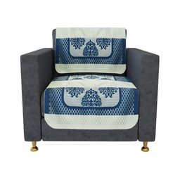 Kuber Industries Cream & Blue 10 Pieces Ethnic Motifs Printed Cotton 5 Seaters Sofa Cover-image-33