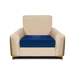 RRC Blue Velvet 1 Seater Sofa Cover-image-54