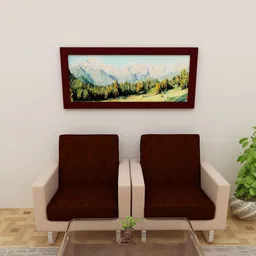 DREAM CARE Coffee Brown Patterned Waterproof & Stretchable Cotton 2 Seater Sofa Covers-image-45
