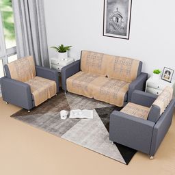 Kuber Industries Gold-Toned Printed Cotton Sofa Cover-image-55