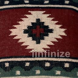 iinfinize Red and Beige Kilim Cushion Cover-image-79