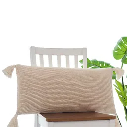 Pluchi White Cotton Rectangle Cushion Covers-image-4