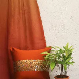 ZEBA Orange & Gold-Toned Embellished Square Cushion Covers-picture-21