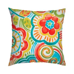 HOMADORN Maroon & Green 5 Pieces Printed Square Cushion Covers-picture-16