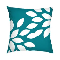 HOMADORN White & Blue 5 Pieces Ethnic Motifs Square Cushion Covers-image-93