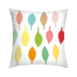 HOMADORN White & Red 5 Pieces Ethnic Motifs Square Cushion Covers-13