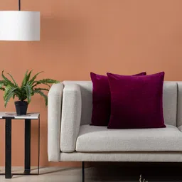 Contrast Living 2 Pieces Pink Velvet Square Cushion Covers-image-48