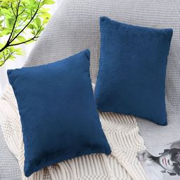 LUXEHOME INTERNATIONAL Teal 2 Pieces Square Cushion Covers-image-60