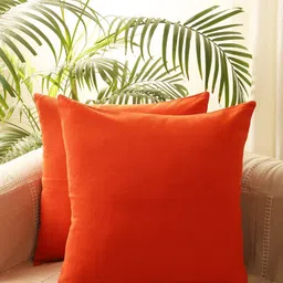 Jamio Firati Orange Set of 5 Square Cushion Covers-19
