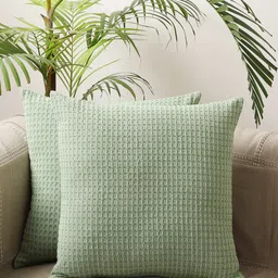 Jamio Firati Green Set of 2 Geometric Square Cushion Covers-image-10