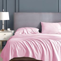 Bevi Pink 180 TC King Bedsheet with 2 Pillow Covers-image-48