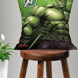Marvel Green & White Cartoon Characters Square Cushion Covers-image-75
