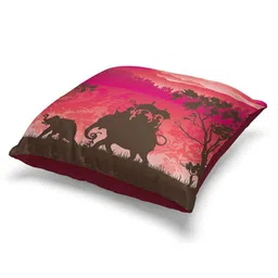 BIANCA Red & Black Abstract Square Cushion Covers image 4