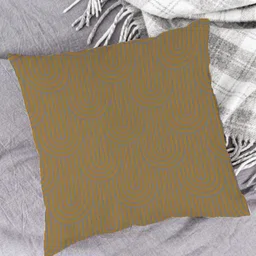 HOUZZCODE Orange & Grey Set of 2 Geometric Square Cushion Covers image 3