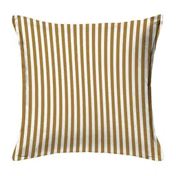 HOUZZCODE Orange & White Set of 2 Abstract Square Cushion Covers image 3