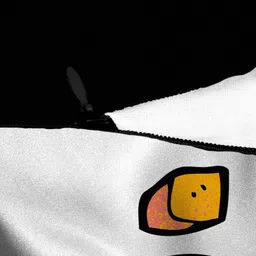 HOUZZCODE Yellow & Black Set of 2 Square Cushion Covers image 2