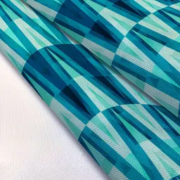 ArtzFolio Teal Blue and White 5 Pieces Abstract Printed Square Cushion Covers image 5