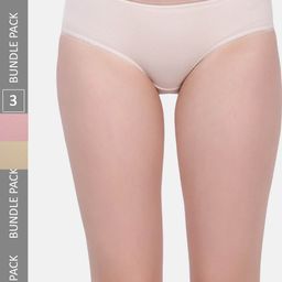 Amour Secret Women Pack of 3 Mid Rise Anti-Bacterial Hipster Briefs-image-81