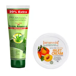 Aryanveda Set Of 2 Tea Tree Face Wash & Apricot Whip Moisturizing Cream-8