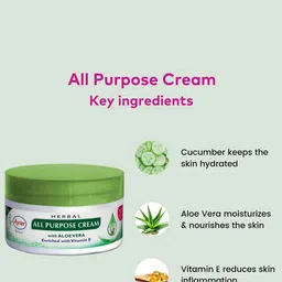 AYUR HERBALS Set Of 3 All Purpose Cream With Rose & Cucumber - 100 ml Each image 2