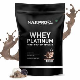 Nakpro Whey Platinum Whey Protein Isolate,  1.1 lb  Cookies & Cream -4
