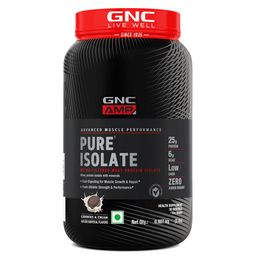 GNC AMP Pure Isolate Powder,  2 lb  Cookies & Cream -46