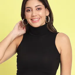 CHARMGAL High Neck Sleeveless Crop Top-image-25