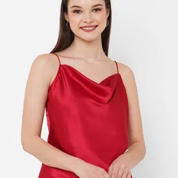 Curves by MISH Shoulder Straps Sheen Crop Top-image-93