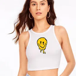 TABADTOD Printed Round Neck Crop Top-image-66