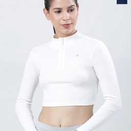 Lovable Sport Pack Of 2 Solid Knits High Neck Crop Top-image-47