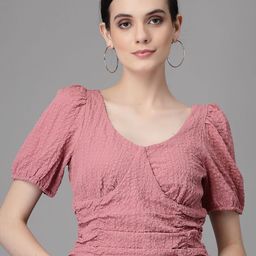 Global Republic Puff Sleeve Wrap Crop Top-picture-57