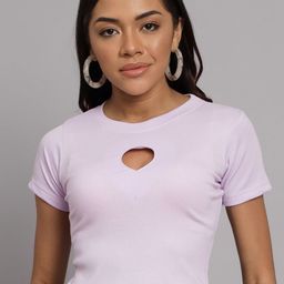 BROOWL Cut-Out Cotton Regular Crop Top-image-35