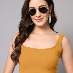 Selvia Scoop Neck Sleeveless Casual Crop Top-picture-9