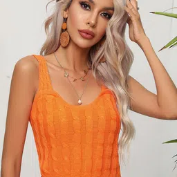 StyleCast Self Design Crop Top-image-39