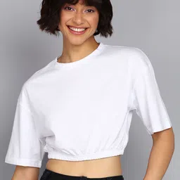 Adyavastram Cotton Blouson Crop Top-picture-8