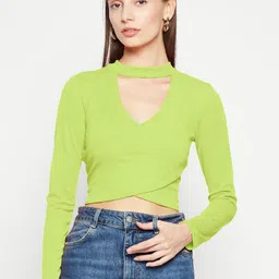 Uptownie Lite Women Stretchable Criss Cross Full Sleeves Top-picture-20
