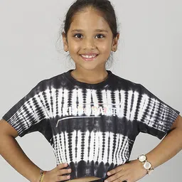 KiddoPanti Tie and Dye Printed Cotton Top-23